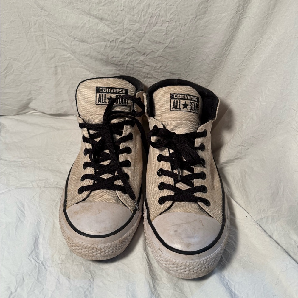 Vintage Collectible Converse All Star High-Top Sneakers - Black and White